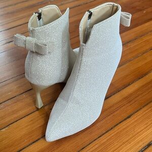 Elegant Cream Ankle Boots